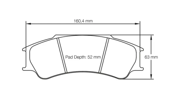 PAGID 4923-RSL1 Brake Pads for PFC ZR53 6 piston
