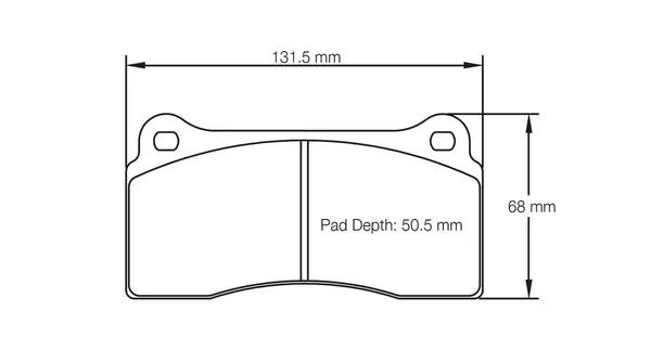 PAGID 1287-RST4 Brake Pads for rear NISSAN GT-R R35 / AUDI R8 / LAMBORGHINI GALLARDO