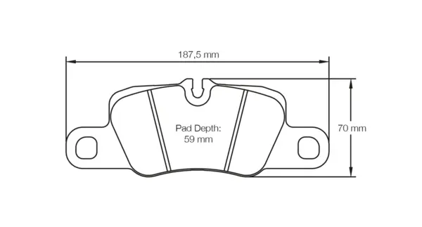 PAGID 4909-RSL19 Brake Pads for rear PORSCHE 991 Carrera S / 4S (iron)
