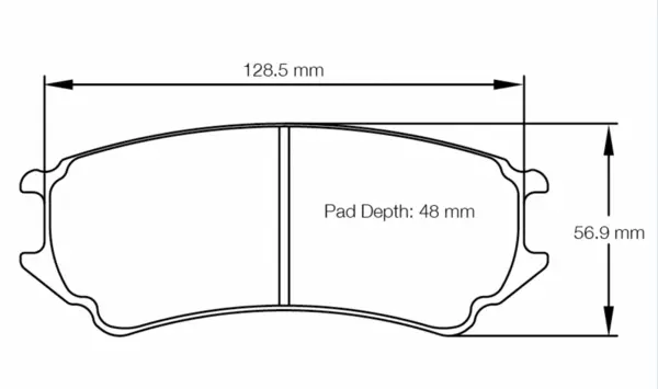 PAGID 8242-RSLD1 Brake Pads for RSL D1