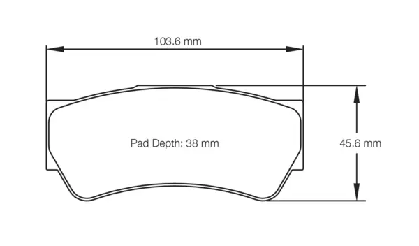 PAGID 8049-RS42 Brake pads RS42 Brembo 07.A262.xx F3 [type B10 family] / XA6.S0.03/04 (F3 caliper) / XA6.S0.23/24 HRB version