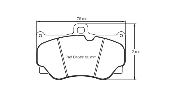PAGID 8011-RSL29 Brake pads RSL29 Alcon CAR17 [4417] / PNP4417x550
