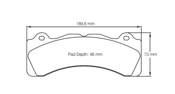 PAGID 8061-RSL29 Brake pads RSL29 Brembo XA5.71.M2 6 piston D48 [caliper family M]