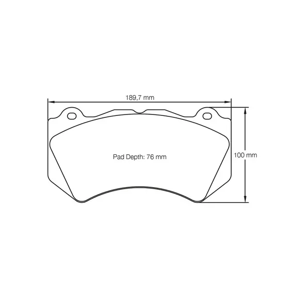 PAGID 8083-RSL1 Front Brake Pads for AUDI RS6 (C6) / NISSAN GT-R R35 STILLEN / Brembo XA5.71.xx 6 piston D76