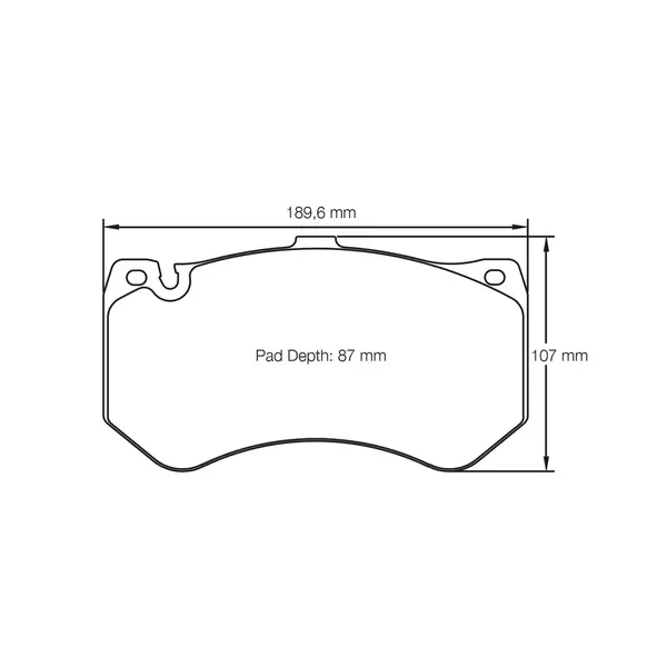 PAGID 8088-RSC1 Front Brake Pads for AUDI RS6 (C7) / MERCEDES-BENZ AMG GT-R / AMG CLS63 Ceramic Brakes