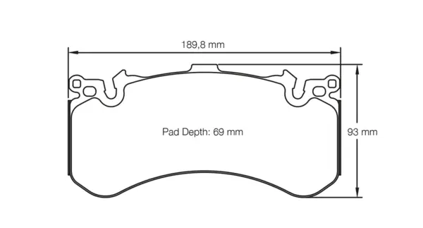 PAGID 4937-RSC1 Front Brake Pads for AUDI S6 / S7 (ceramic brakes) / LAMBORGHINI Aventador LP700-4