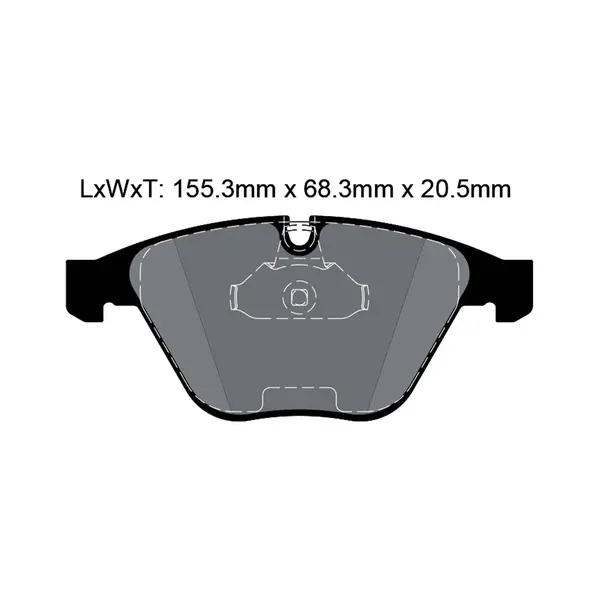 PAGID T8023SP2001 Front Brake Pads for BMW 1M Coupe (E82) / M3 (E90/E92) / 5 Series (E60) (STREET+)