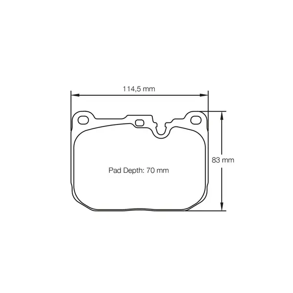 PAGID 4931-RSL1 Front Brake Pads for BMW M2 (F87) / M3 (F80) / M4 (F82) Iron Brakes