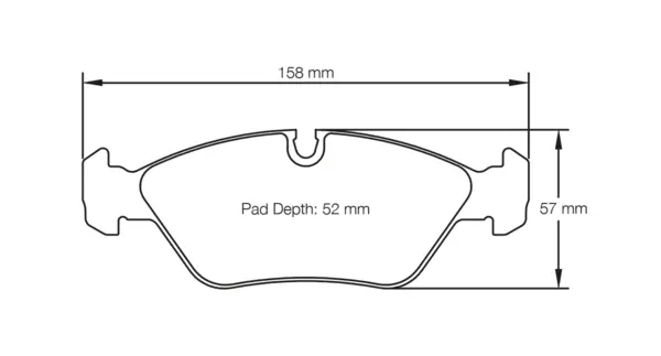 PAGID 1144-RS42 Front Brake Pads for BMW M3 (E30) EVO I & II