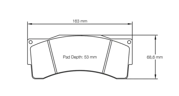 PAGID 2557-RST1 Front Brake Pads for BMW Z4 GT3 (race car) / AP Racing CP6080 D54 / CP6210 D54 / CP6269