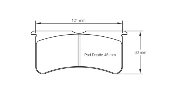 PAGID 2555-RST3 Front Brake Pads for FORD Fiesta R2 Tarmac Rally Spec 2015 / Wilwood Superlite