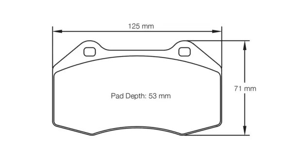 PAGID 8023-RST3 Front Brake Pads for MAZDA MX-5 Miata ND / Brembo hp 4 piston 125x65