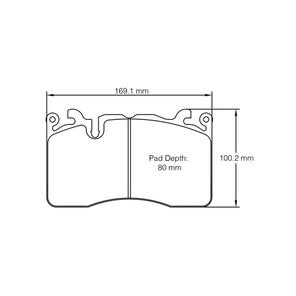 PAGID 8269-RSC1 Front Brake Pads for MCLAREN 600LT / 720S / 620R Ceramic Brakes