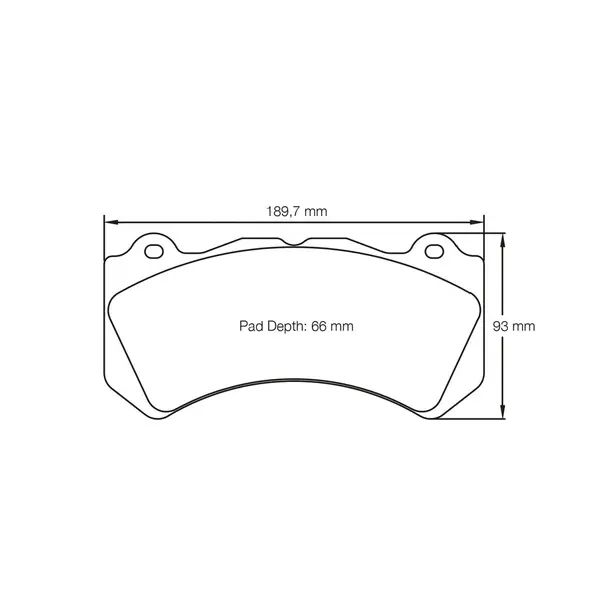 PAGID 8081-RSL29 Front Brake Pads for NISSAN GT-R (R35) / Audi RS6 (C6) / Alcon RC6 / Brembo XA5.71.xx 6 Piston Iron Brakes