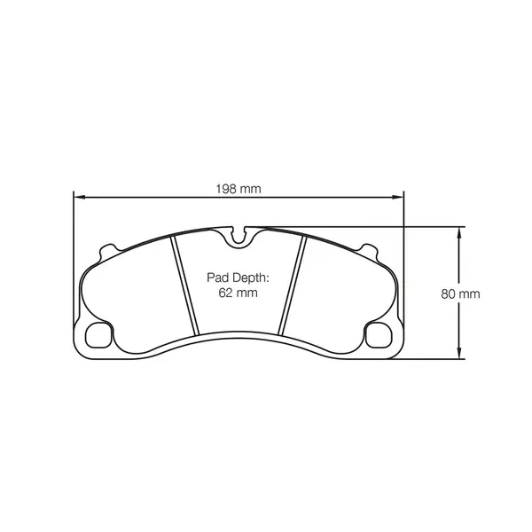 PAGID 4924-RSL1 Front Brake Pads for PORSCHE 911 GT3 / GT3RS (991) / GT3 / Turbo (992) Iron Brakes