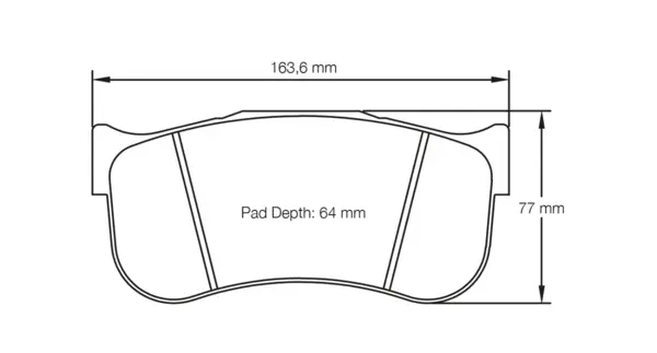 PAGID 8101-RSL1 Front Brake Pads for PORSCHE 991.2 GT2 RS Clubsport / MERCEDES-Benz SLS AMG GT3 (race car) / AUDI R8 LMS GT2