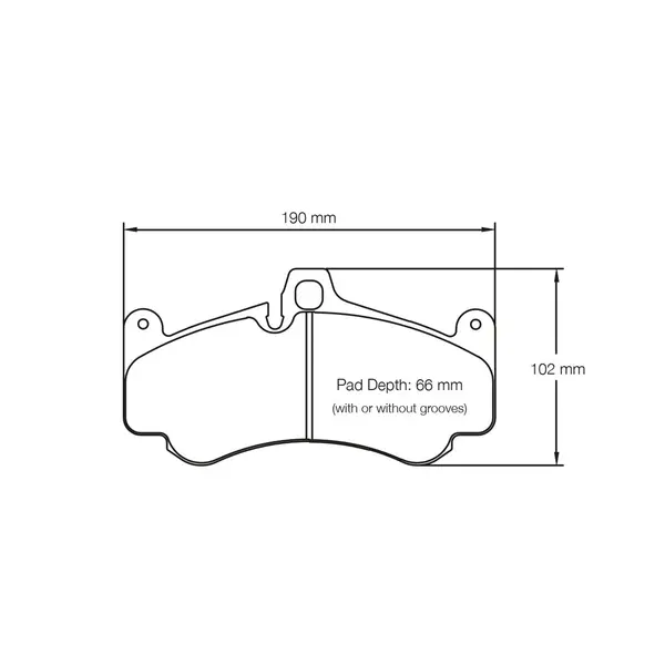 PAGID 2707-RSL29 Front Brake Pads for PORSCHE 997 GT3 / Turbo / GT2 Iron Brakes
