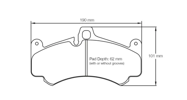 PAGID 8003-RSL1 Front Brake Pads for PORSCHE 997 GT3 Rally / 997 GT3 Cup