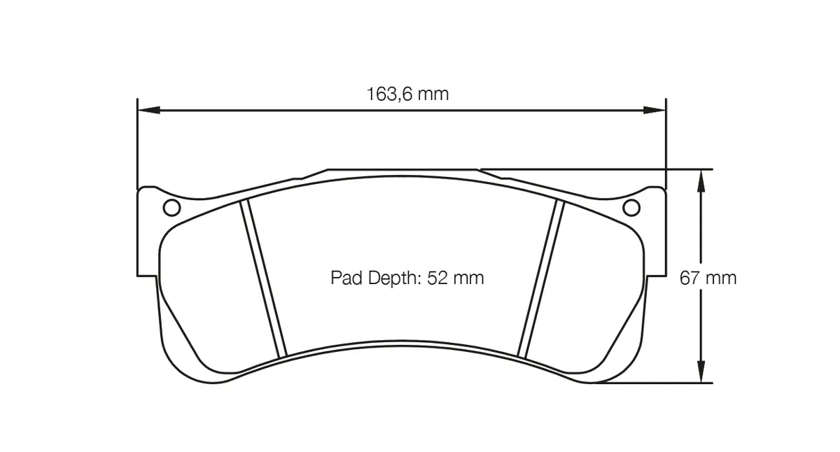 PAGID 2488-RST2 Front Brake Pads for PORSCHE 997 GT3 RSR