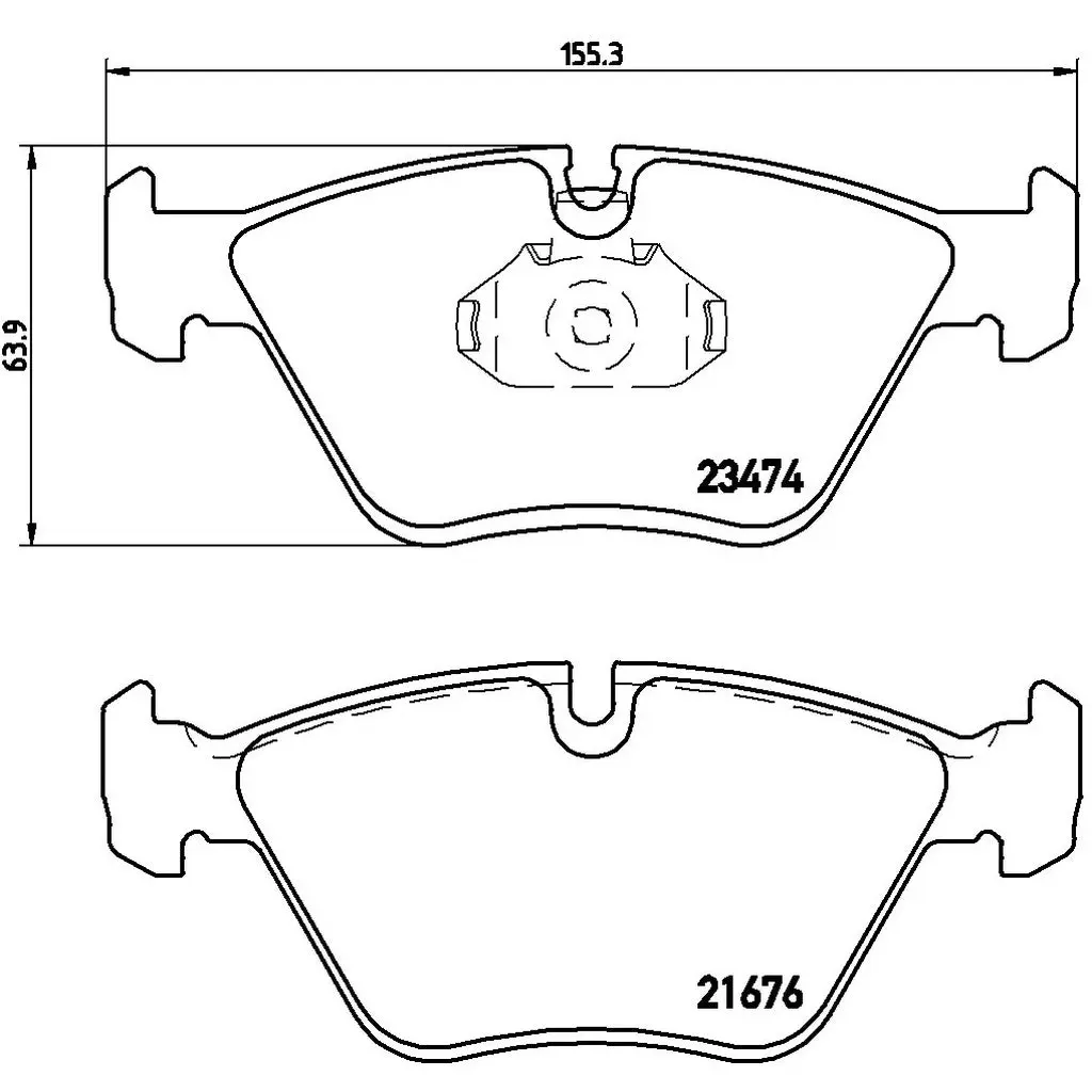 PAGID T8222SP2001 Front Brake Pads for STREET+ for BMW M3 (E36 / E46) / Z4M