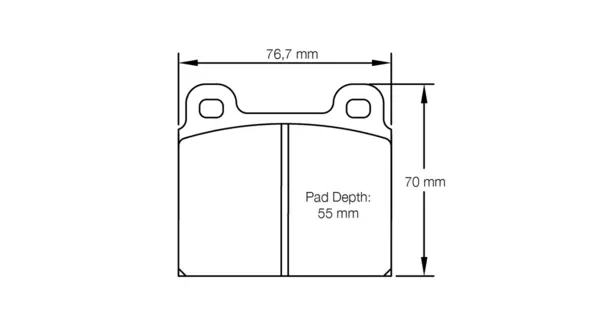 PAGID 4501-RSH29E Front brake pads RSH29E PORSCHE 911 2.7 / 3.0 / 3.2 Carrera 72 -