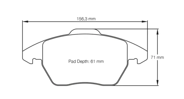 PAGID 8001-RSL29 Front brake pads RSL29 AUDI A3 3.2/TT 3.2/GOLF GTi mk5