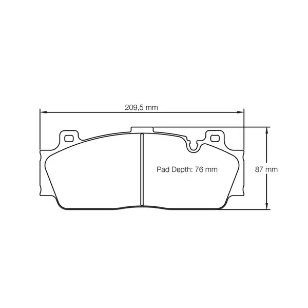 PAGID 4934-RSL29 Front Brake Pads RSL29 for BMW M2 Competition (F87) / M5 (F10) / M6