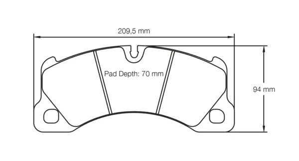 PAGID 4917-RSL29 Front brake pads RSL29 for PORSCHE Panamera PCCB / VW Touareg (PCCB brakes)