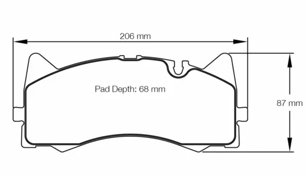 PAGID 8257-RSL29 Front brake pads RSL29 MERCEDES-Benz AMG GTS / C 63 AMG [W205] (disc Ø 360 mm) Akebono caliper