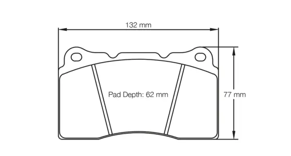 PAGID 2487-RST1 Front brake pads RST1 SUBARU STI, MITSUBISHI EVO, MEGANE RS / AUDI RS3 Sportback [8PA]