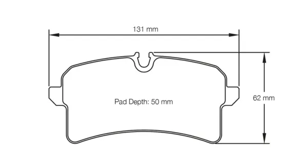 PAGID 4938-RSC1 Rear Brake Pads for AUDI S6 / S7 / RS6 (C7) (ceramic brakes) / Bentley Continental GT