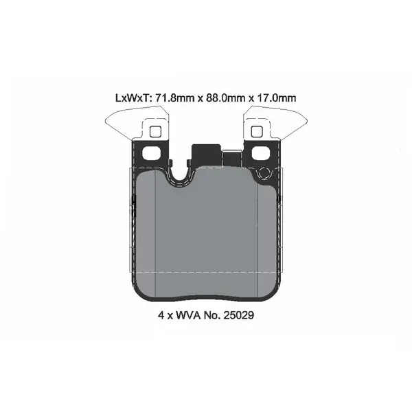 PAGID T8195SP2001 Rear Brake Pads for BMW M2 (F87) / M3 (F80) / M4 (82 / F83) (STREET+)