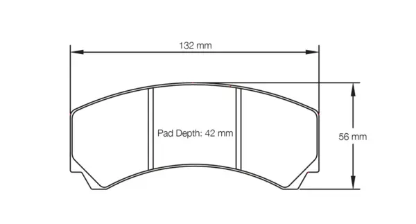 PAGID 2126-RST3 Rear Brake Pads for Caliper AP Racing CP9449