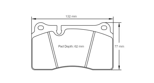 PAGID 4906-RSC1 Rear Brake Pads for CHEVROLET CORVETTE / FERRARI F430
