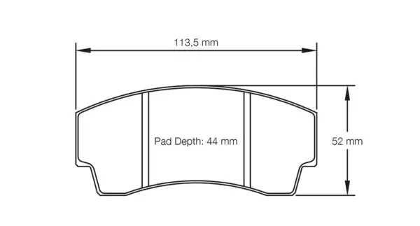 PAGID 2127-RSL1 Rear Brake Pads for LOTUS ESPRIT SPORT