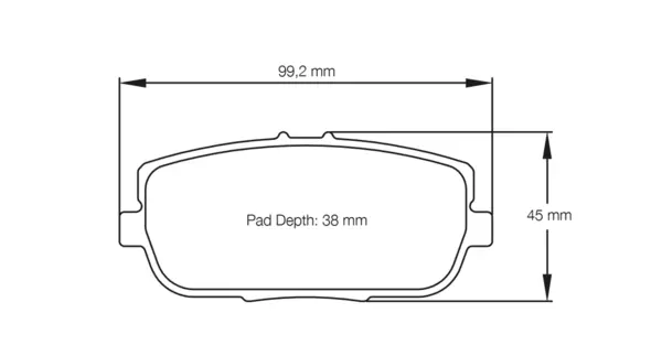 PAGID 8077-RS44 Rear Brake Pads for MAZDA MX-5 Miata ND / Fiat Abarth 124 Spider (Brembo brakes)