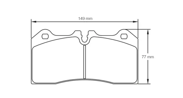 PAGID 8187-RSC1 Rear Brake Pads for McLaren rear (ceramic brakes) 570S 650S / Spyde 675LT MP4-12C