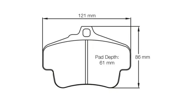 PAGID 2405-RST3 Rear Brake Pads for PORSCHE 718 Cayman T (982C) (ceramic brakes)