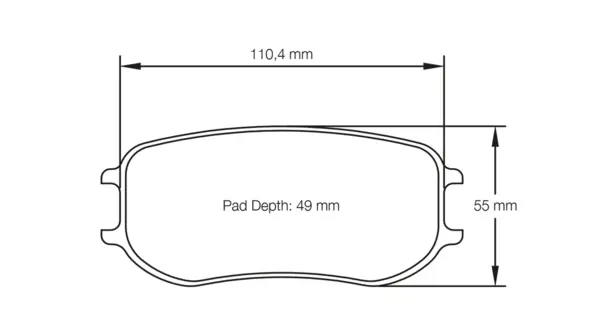 PAGID 4929-RSL1 Rear Brake Pads for PORSCHE 991 GT3 Cup MR / Cayman GT4 MR