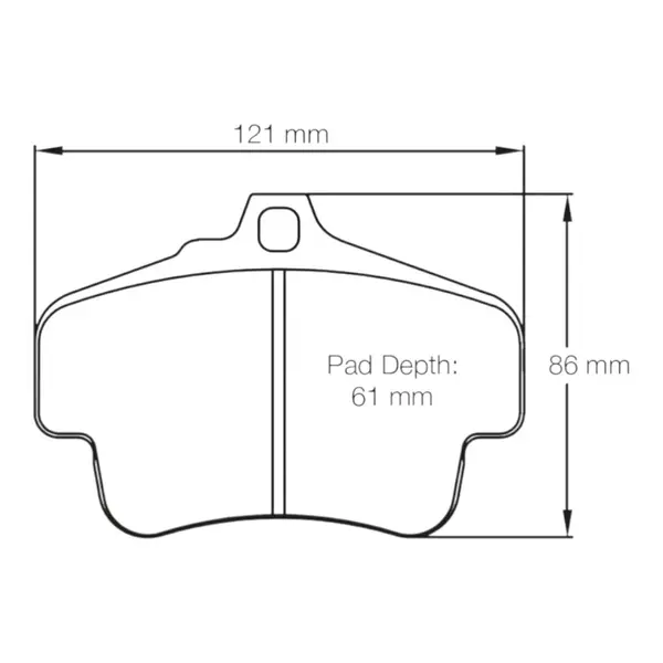 PAGID 2405-RSL1 Rear Brake Pads for PORSCHE 996 Carrera / GT3 / Turbo / 987 Boxter S / Cayman S / R Iron Brakes