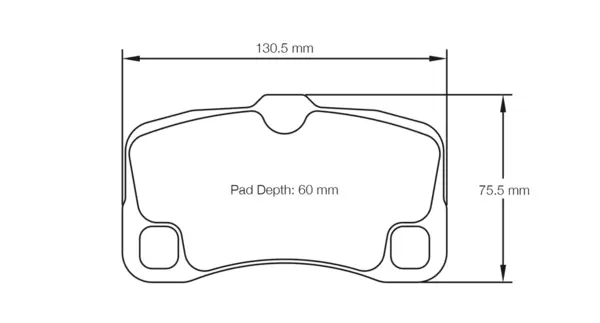 PAGID 8006-RSC1 Rear Brake Pads for PORSCHE 997 GT3 / GT2 / Turbo / Carrera Mk2