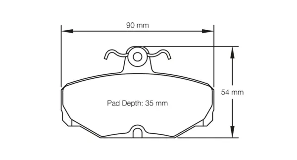 PAGID 1163-RS14 Rear brake pads RS14 Caterham Seven Range