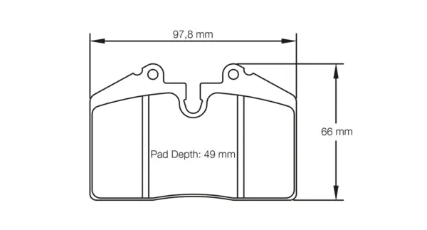 PAGID 1203-RS42 Rear brake pads RS42 ALCON P type [4436]