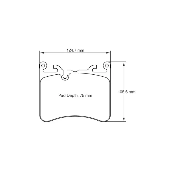 PAGID 8270-RSC1 Rear Brake Pads RSC1 for MCLAREN 600LT / 720S / 620R
