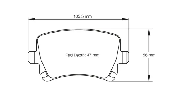 PAGID 8046-RSL19 Rear brake pads RSL19 AUDI RS3 Sportback [8PA] / VW Golf VI 2.0R 4motion