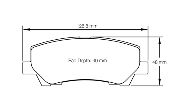 PAGID 8204-RSL29 Rear brake pads RSL29 FORD Mustang GT [performance package - 6 piston Brembo / 15" discs]