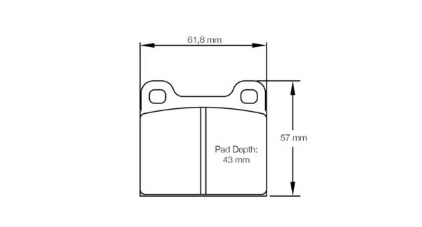 PAGID 4304-RSL29 Rear brake pads RSL29 HYUNDAI i30 N TCR race car [Brembo caliper] / Veloster N TCR