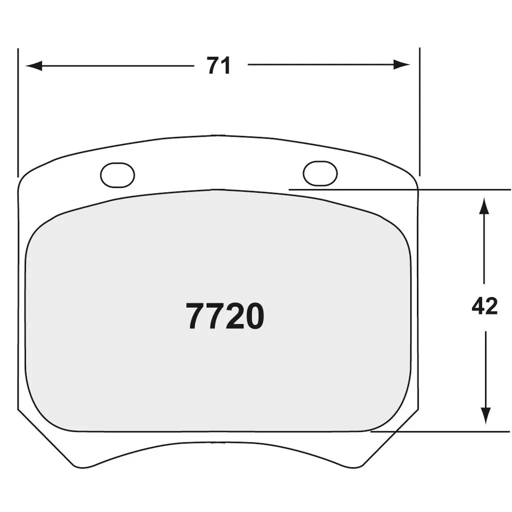 PFC 7720.19.15.44 Brake Pads 19 CMPD 15 mm