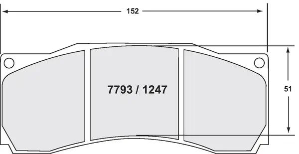 PFC 7793.10 Brake Pads for AP-RACING CP5555/CP3894, JBT CB6P, STOPTECH ST60, D2 / K-Sport 8-piston caliper