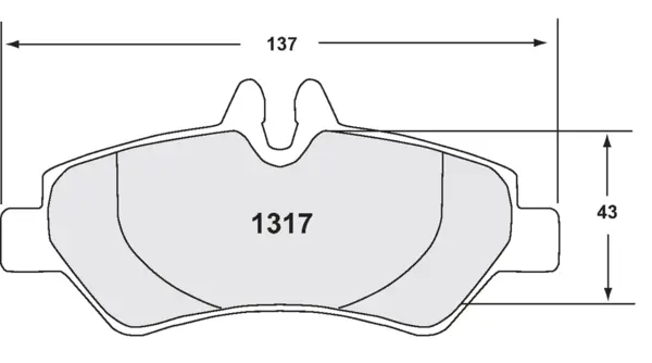 PFC 1317.10 Brake Pads for MERCEDES-Benz Sprinter 3t (Z-Rated Compound)